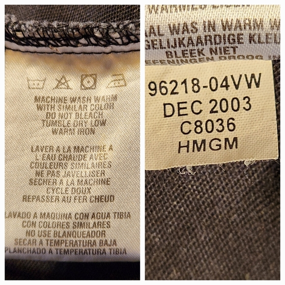 Harley Davidson Embroidered Flame Eagle Black Denim Button Down Shirt Small Y2K - Picture 13 of 13